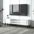 Comoda TV, Inarch, Snow, 140x44 cm, PAL, Alb