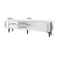Comoda TV, Inarch, Snow, 140x44 cm, PAL, Alb