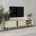 Comoda TV, Inarch, Benoit, 160x35x29 cm, PAL, Travertin