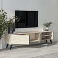 Comoda TV, Inarch, Benoit, 160x35x29 cm, PAL, Travertin