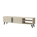 Comoda TV, Inarch, Benoit, 160x35x29 cm, PAL, Travertin