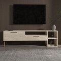 Comoda TV, Inarch, Parion, 150x47x35 cm, PAL, Travertin