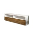 Comoda TV, Inarch, Centra, 144x49 cm, PAL, Alb / Natural