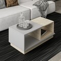 Masuta de cafea, Inarch, Consept, 90x36x45 cm, PAL, Travertin / Gri
