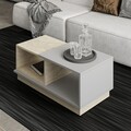 Masuta de cafea, Inarch, Consept, 90x36x45 cm, PAL, Travertin / Gri