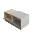 Masuta de cafea, Inarch, Consept, 90x36x45 cm, PAL, Travertin / Gri