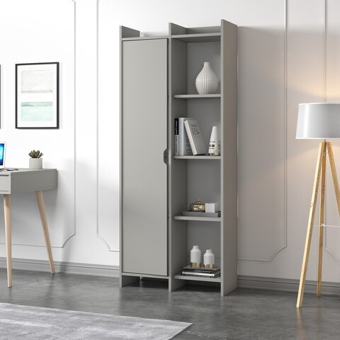 Corp biblioteca, Inarch, Offer, 70x180x30 cm, PAL, Gri