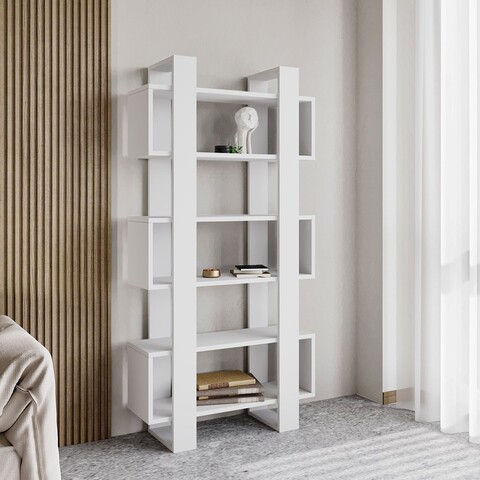 Corp biblioteca, Inarch, Milano, 80x160x28 cm, PAL, Alb