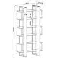 Corp biblioteca, Inarch, Milano, 80x160x28 cm, PAL, Alb
