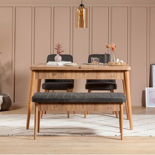 Atlantic Pine Anthracite, Bancheta 110x40x51 cm
