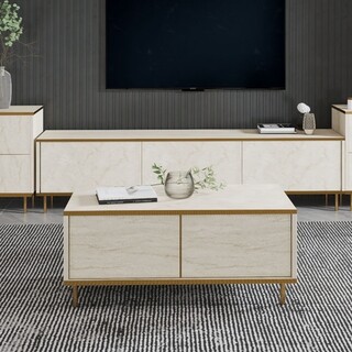 90x40x45 cm, Travertin;Auriu