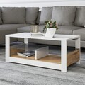 Masuta de cafea, Inarch, Aydos, 90x37x45 cm, PAL, Alb / Stejar