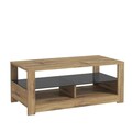 Masuta de cafea, Inarch, Aydos, 90x37x45 cm, PAL, Stejar