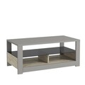 Masuta de cafea, Inarch, Aydos, 90x37x45 cm, PAL, Gri / Travertin