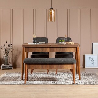Walnut Anthracite, Bancheta 110x40x51 cm