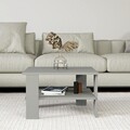 Masuta de cafea, Inarch, Duama, 60x37x45 cm, PAL, Gri