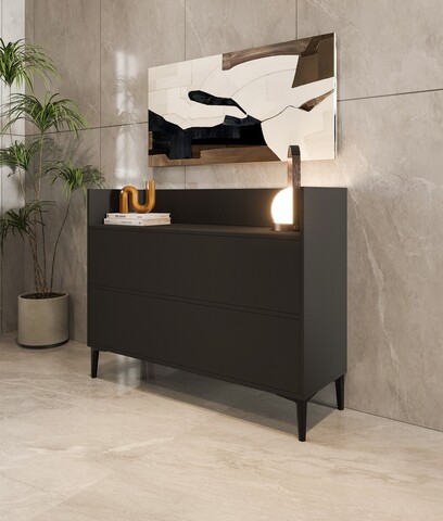 Dulap multifunctional, Inarch, Gale, 110x85x35 cm, PAL, Antracit