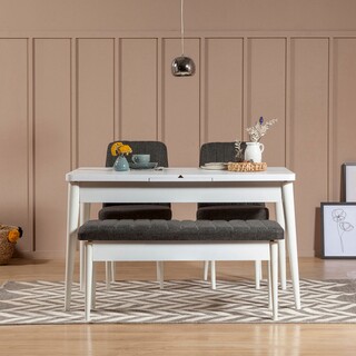 White Anthracite, Bancheta 110x40x51 cm