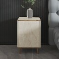 Noptiera, Inarch, Imaj, 40x60x35 cm, PAL, Travertin / Auriu