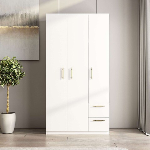 Dulap pentru haine, Inarch, Merlin, 90x171 cm, PAL, Alb