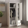 Dulap pentru haine, Inarch, Merlin, 90x171 cm, PAL, Alb