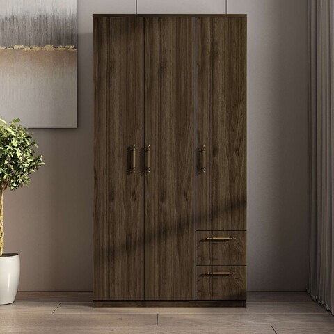 Dulap pentru haine, Inarch, Merlin, 90x171 cm, PAL, Maro