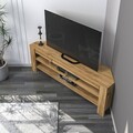 Comoda TV, Inarch, Corner, 120x40x30 cm, PAL, Stejar