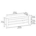 Comoda TV, Inarch, Corner, 120x40x30 cm, PAL, Stejar