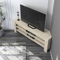Comoda TV, Inarch, Corner, 120x40x30 cm, PAL, Travertin