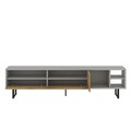 Comoda TV, Inarch, Luga, 180x44 cm, PAL, Gri / Stejar