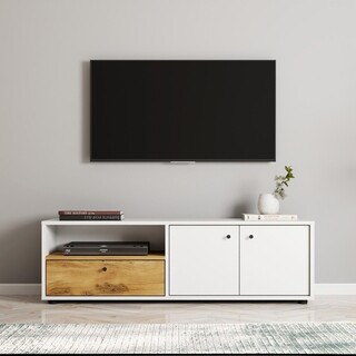 136x42x35 cm, Alb;Stejar