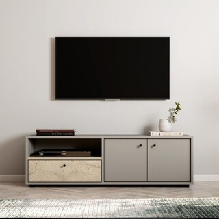 136x42x35 cm, Gri;Travertin