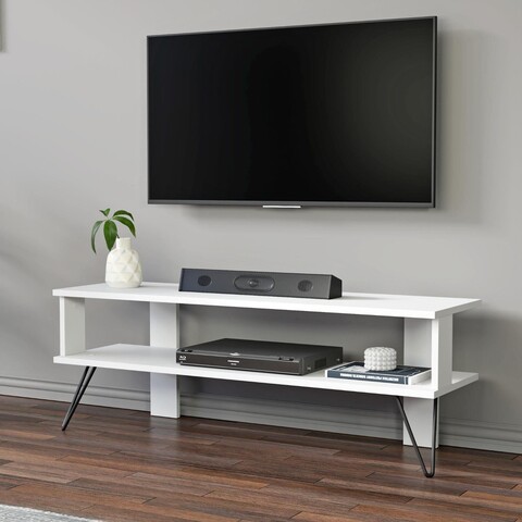 Comoda TV, Inarch, Duama, 120x42x35 cm, PAL, Alb