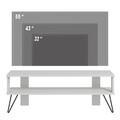 Comoda TV, Inarch, Duama, 120x42x35 cm, PAL, Alb