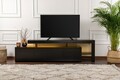 Comoda TV, Inarch, Beliz, 192x53x37 cm, PAL, Negru