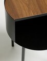 Masuta, Coatify, Espen, 40x56x40 cm, Cadru: 100% METAL (Grosime: 2 mm), Negru