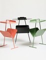 Masuta, Coatify, Goddy, 44x54x22 cm, Cadru: 100% METAL (Grosime: 2 mm), Roz somon