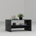 Masuta de cafea, Chalmette, Apollon, 90x46 cm, PAL, Negru