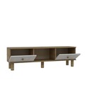 Comoda TV, Olivia, Inci Bohem, 150x40 cm, PAL , Stejar Safir / Alb
