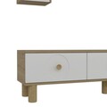 Comoda TV, Olivia, Deren Bohem, 180x40 cm, PAL , Stejar Safir / Alb