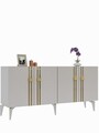 Consola, Olivia, Bahar KB150, 150x80x35 cm, PAL, Alb