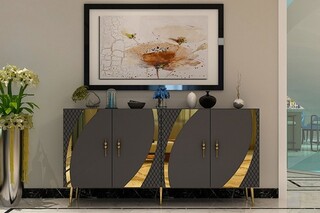 150x75x35 cm, Antracit;Auriu