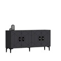 Consola, Olivia, Cross KB150, 150x75x35 cm, PAL, Antracit