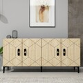 Consola, Olivia, Cross KB150, 150x75x35 cm, PAL, Stejar antracit / safir
