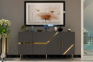 150x75x35 cm, Antracit;Auriu