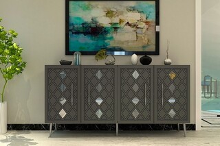 150x75x35 cm, Antracit;Argintiu