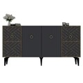 Consola, Olivia, Vesta, 150x79x40 cm, PAL , Antracit