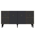 Consola, Olivia, Vesta, 150x79x40 cm, PAL , Antracit