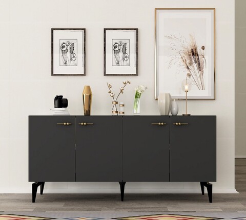 Consola, Olivia, Rüya, 150x79x40 cm, PAL , Antracit