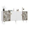 Consola, Olivia, Midia, 150x79x40 cm, PAL , Alb